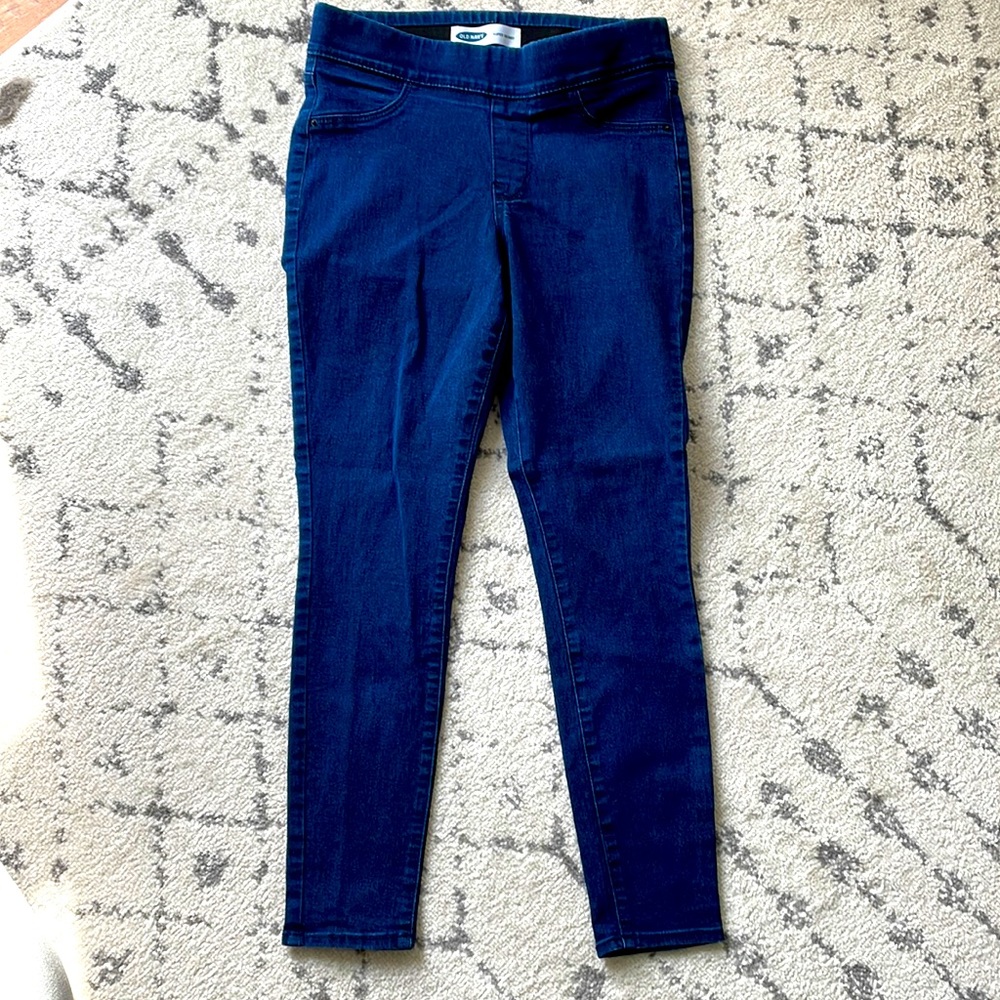 Old Navy Super Skinny Pull-On Jeggings - Dark Wash
